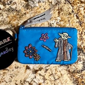 Vera Bradley Star Wars Yoda ID Zip Card Case New with Tags Limited Edition